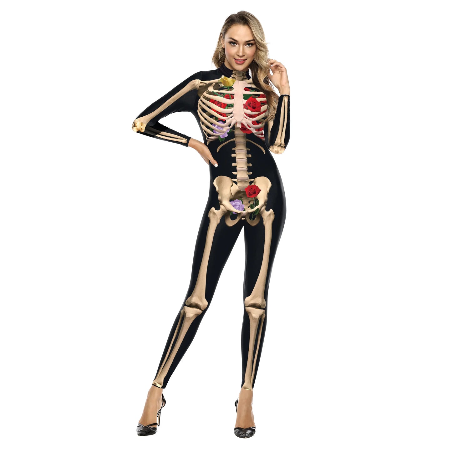 Skeleton Bodysuits! Full One Piece Halloween, Day of The Dead, Cosplay, Party Costumes