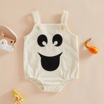 Halloween Outfits! Boy’s & Girl’s Embroidered Rompers & Bib Overalls