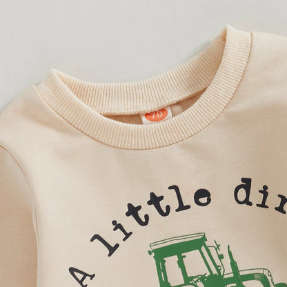 Boy's "A Little Dirt Never Hurt" Tractor Sweatshirts