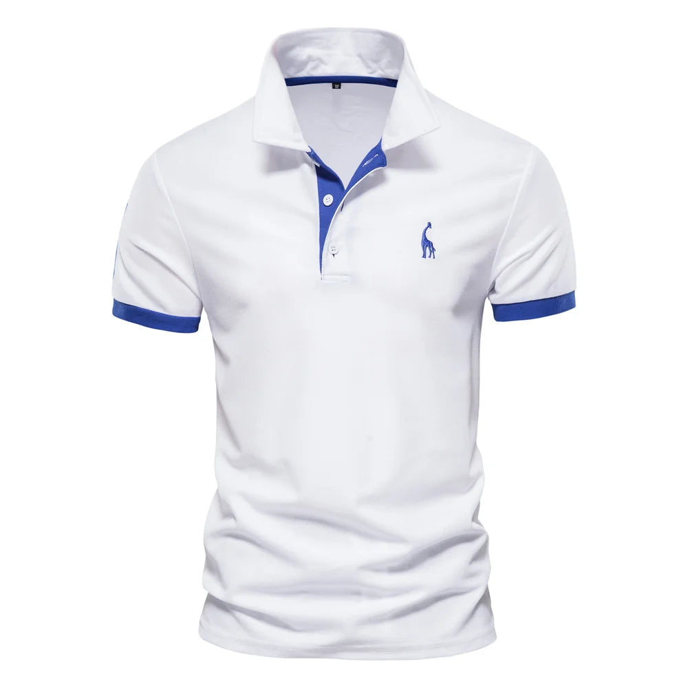 Men's Two-Color Casual Polo T-Shirts