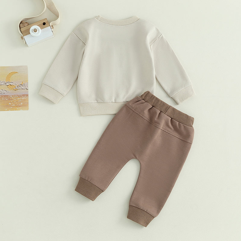 2-Piece Fall Outfits! Boy’s "Little Dude" Sweatshirt & Pants Sets