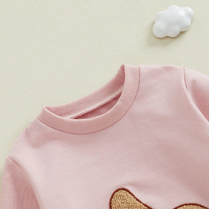 Boy's & Girl's Embroidered Easter Bunny Sweatshirts