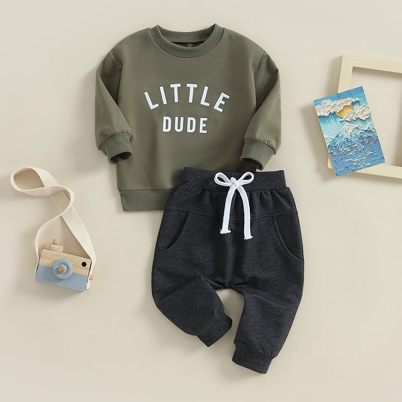 2-Piece Fall Outfits! Boy’s "Mr. Steal Your Snacks" Sweatshirt & Pants Sets