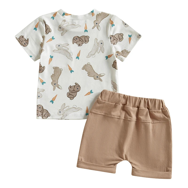 Boy's Easter Carrot Bunny/Car T-shirts & Shorts