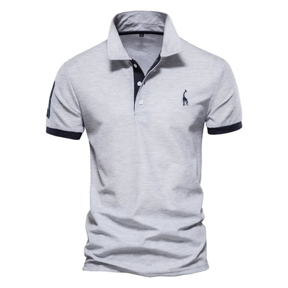 Men's Two-Color Casual Polo T-Shirts