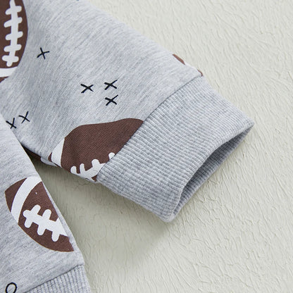 2-piece Fall Sets! Boy's Football Sweatshirts & Sweatpants