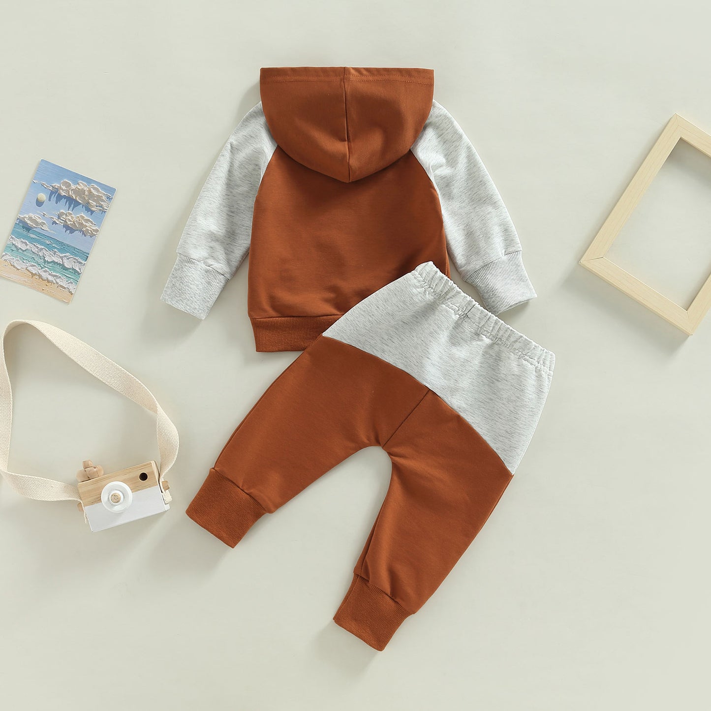 2-Piece Fall Outfits! Boy’s Long Sleeve Hooded Sweatshirts & Pants Sets