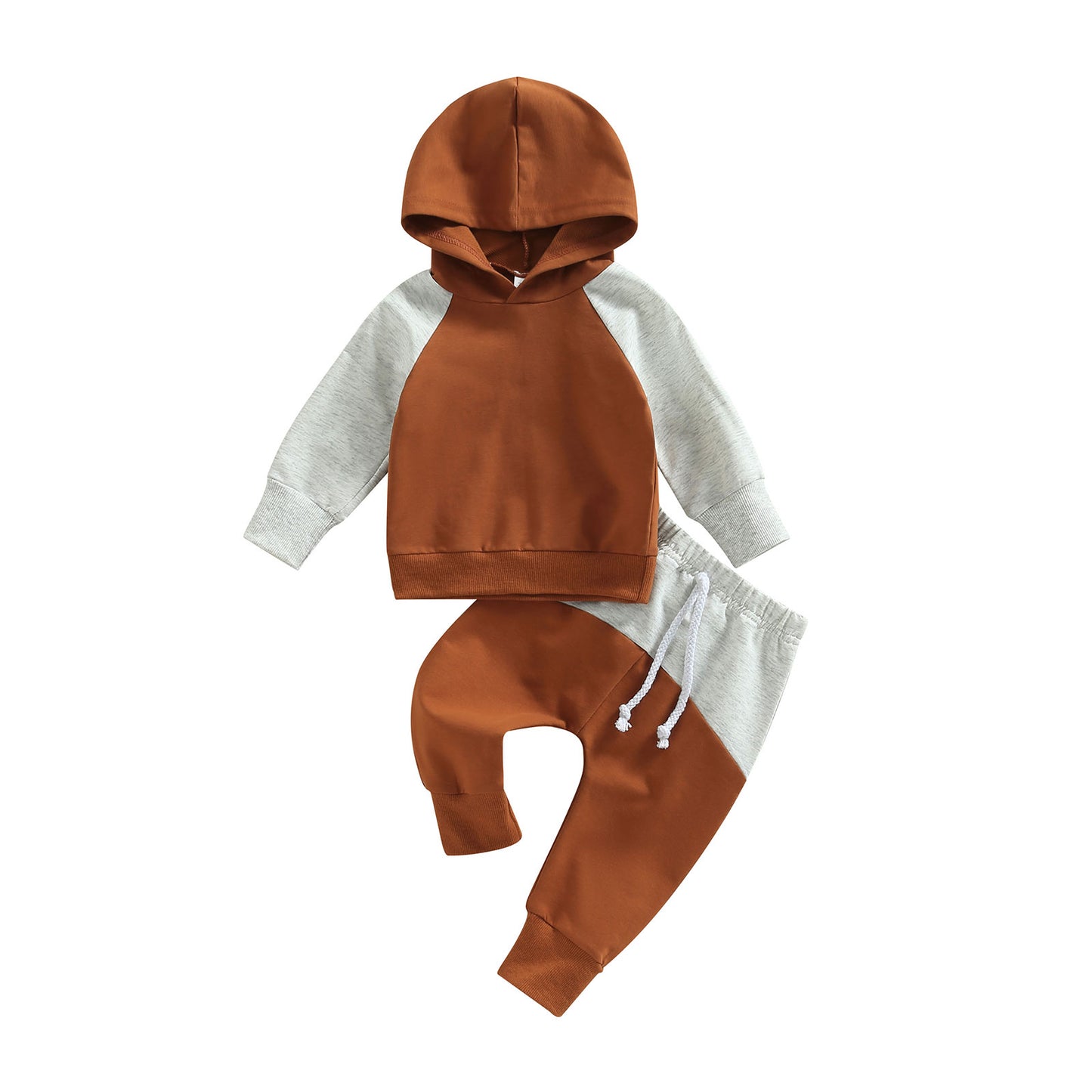 2-Piece Fall Outfits! Boy’s Long Sleeve Hooded Sweatshirts & Pants Sets