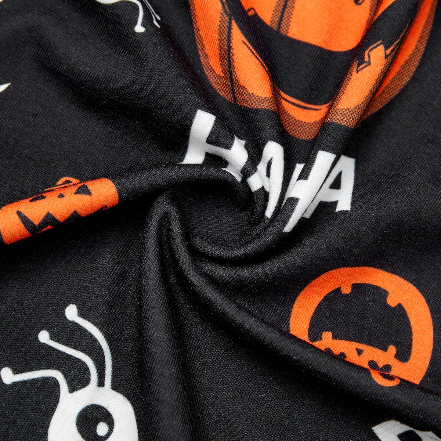 Family Matching! Halloween Pumpkin Ghost Spiderweb Polo Shirts or Ruched Sleeveless Dresses