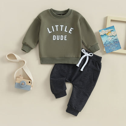 2-Piece Fall Outfits! Boy’s "Mr. Steal Your Snacks" Sweatshirt & Pants Sets