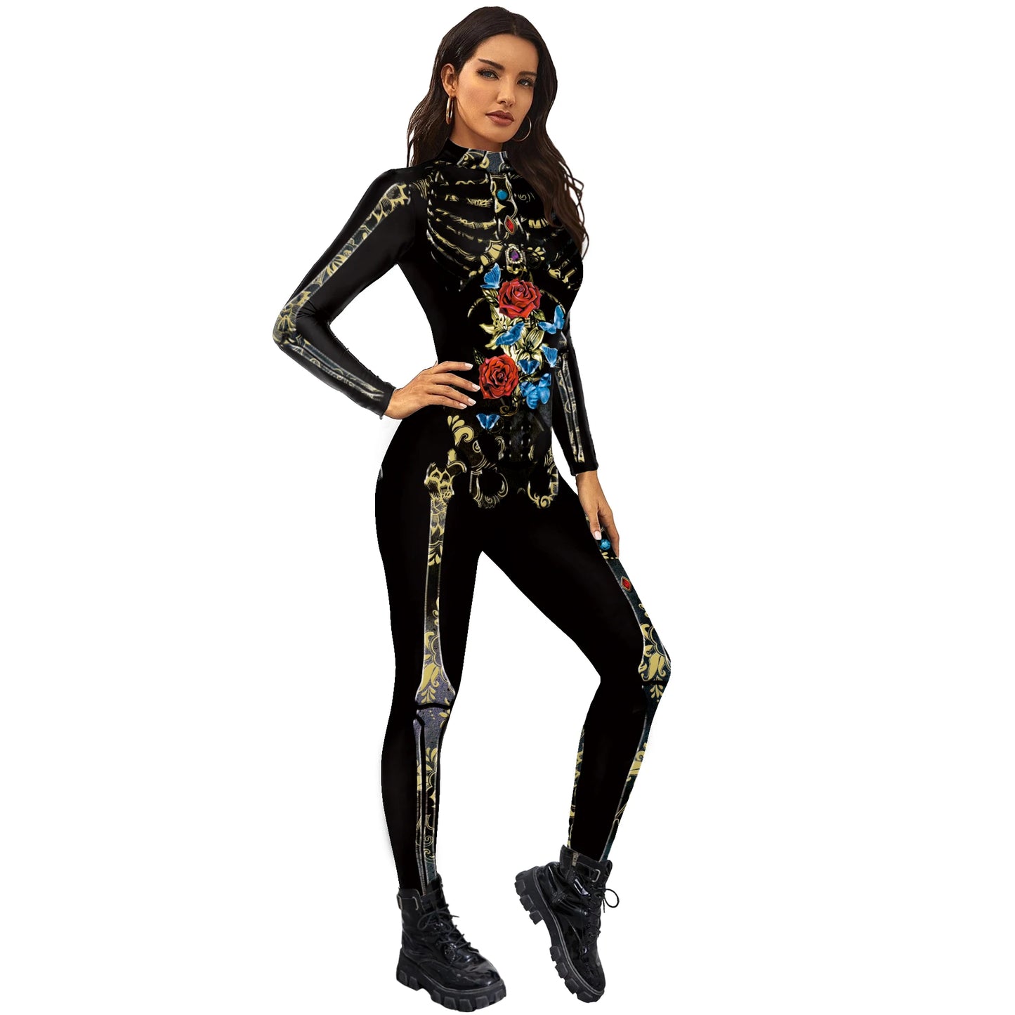 Skeleton Bodysuits! Full One Piece Halloween, Day of The Dead, Cosplay, Party Costumes