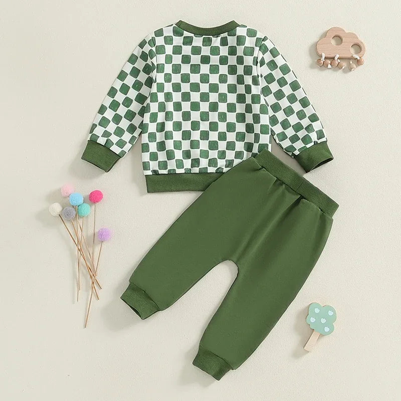 2-Piece Fall Outfits! Girl’s & Boy’s Long Sleeve Sweatshirt & Pants Sets