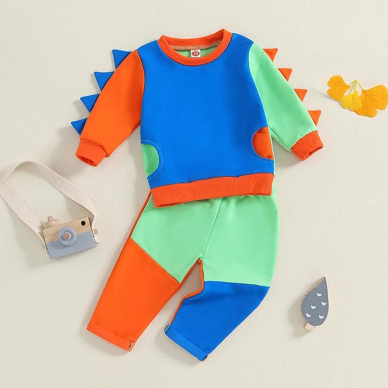 2-Piece Fall Outfits! Girl’s & Boy’s Long Sleeve Sweatshirt & Pants Sets