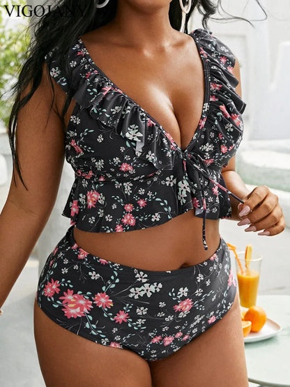 2 Piece PLUS Bikini Swimsuit