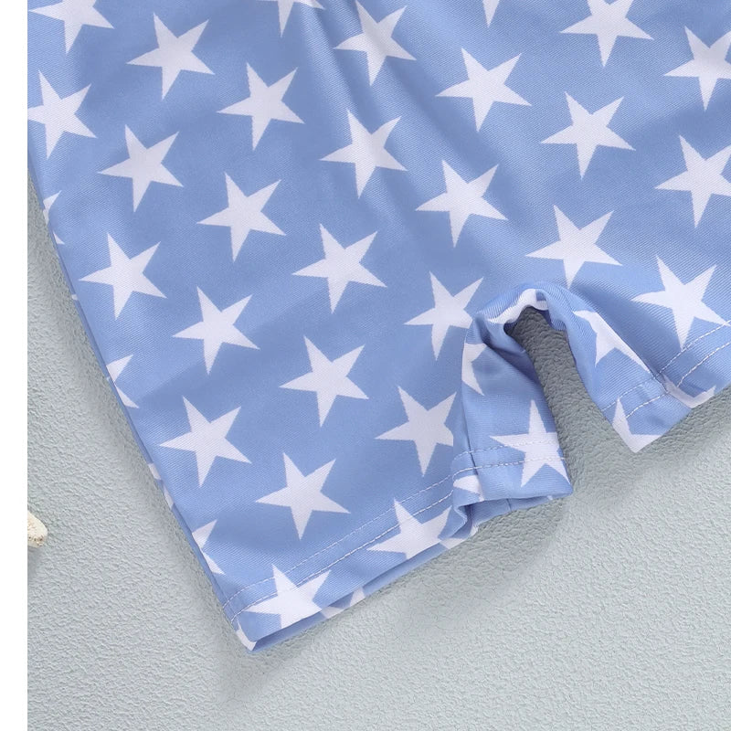 Boy's Stars & Stripes Independence Day Surf Swimsuit