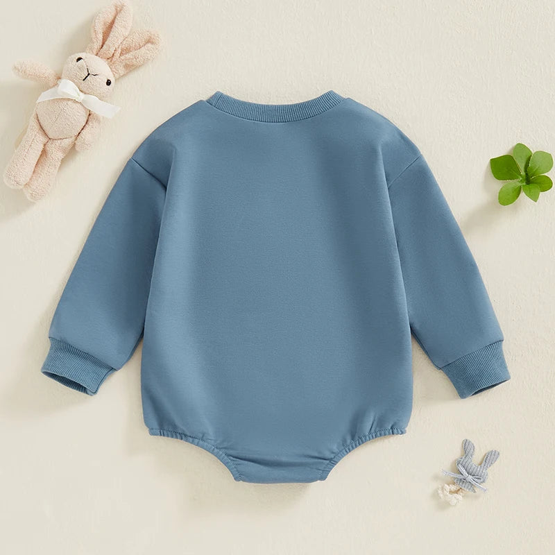 Girl's & Boy's Embroidered Easter Bunny Onesie Sweatshirts