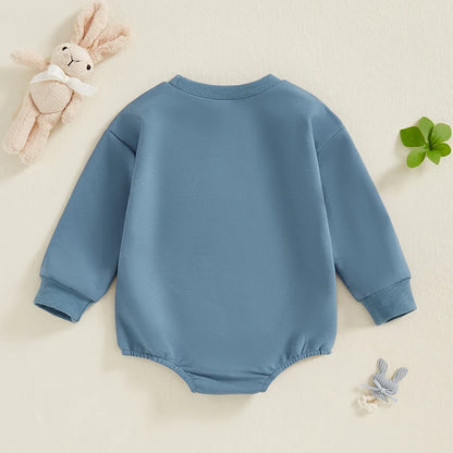 Girl's & Boy's Embroidered Easter Bunny Onesie Sweatshirts