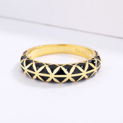 Classic Rings Black & Gold Style Rings Geometric Rings