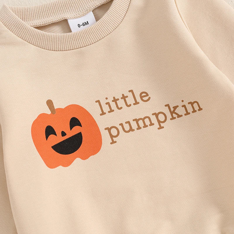 2-piece Halloween Sets! Girl's & Boy's *Little Pumpkin* Sweatshirt & Sweatpants