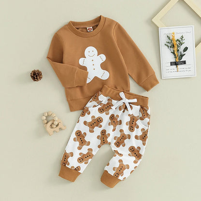 2-Piece Fall Outfits! Girl’s & Boy’s Long Sleeve Sweater & Pants Sets