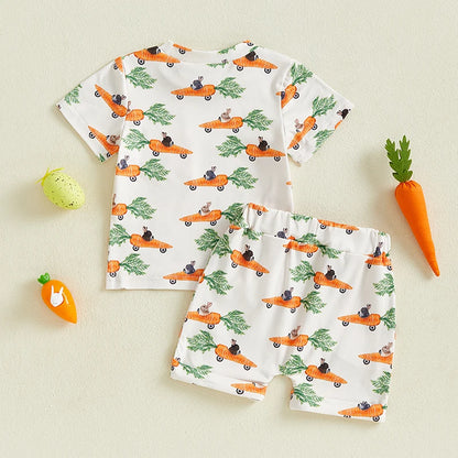 Boy's Easter Bunny T-Shirt & Shorts Set