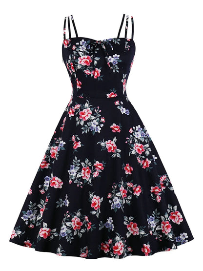 Vintage Floral Party Dress