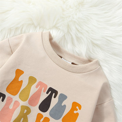 Girl's & Boy's Thanksgiving *Little Turkey* Sweatshirt Onesies