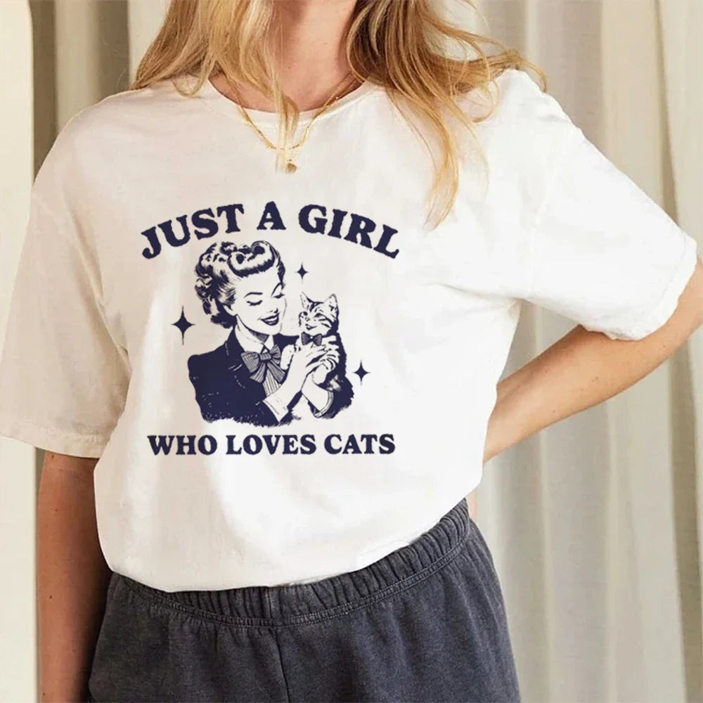 Kitty Cat Tees! Just A Girl Who Loves Cats T-Shirts