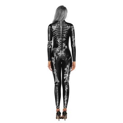 Skeleton Bodysuits! Full Adult One Piece Day of The Dead, Halloween, Costume Party, Cosplay