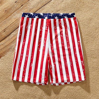 Family Matching! Stars & Stripes Swimsuits & Trunks