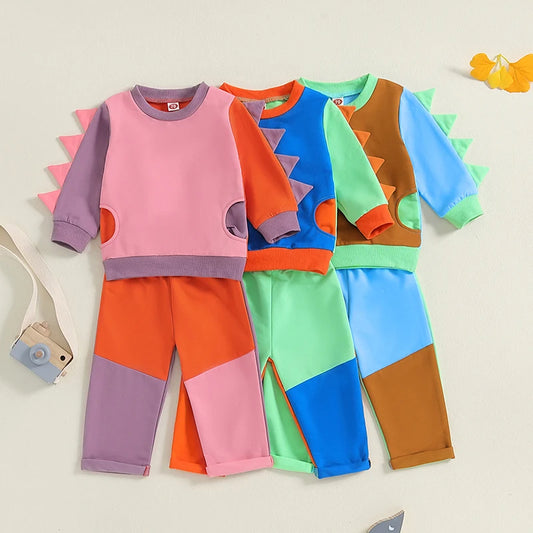 2-Piece Fall Outfits! Girl’s & Boy’s Long Sleeve Sweatshirt & Pants Sets