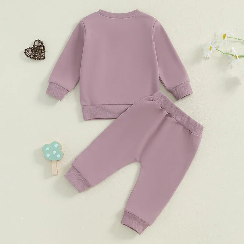 2-piece Fall Sets! Girl's *Snacks Are My Love Language* Sweatshirts & Sweatpants