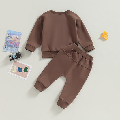 2-Piece Fall/Winter Outfits! Boy's & Girl's Teddybear Sweatshirt & Pants Sets