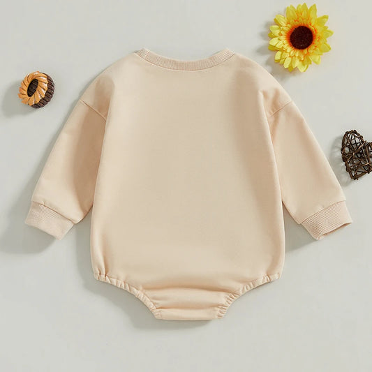 Boy's & Girl's "Mama's Little Coffee Bean" Sweatshirt Rompers
