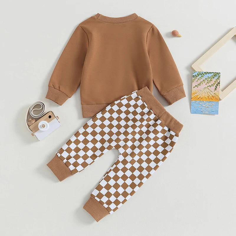 2-Piece Fall Outfits! Girl’s & Boy’s Long Sleeve Sweatshirt & Pants Sets