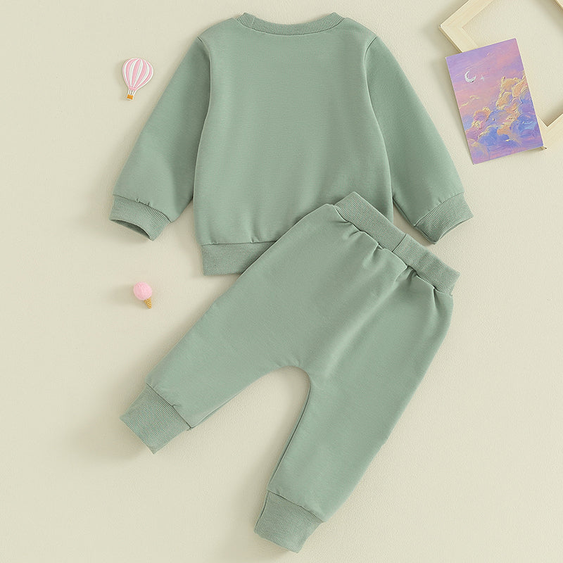 Girl's Rainbow Sweatshirt & Pants Sets