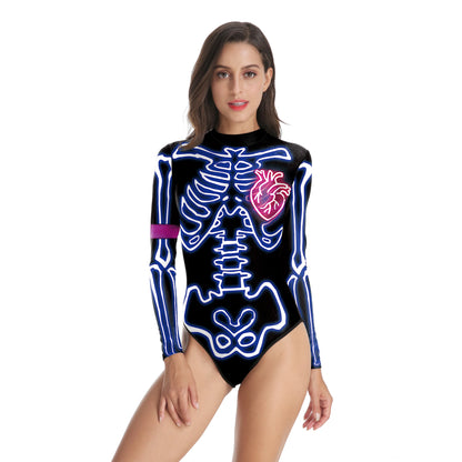 Skeleton Bodysuits! One Piece Day of The Dead, Halloween, Costume Party, Cosplay