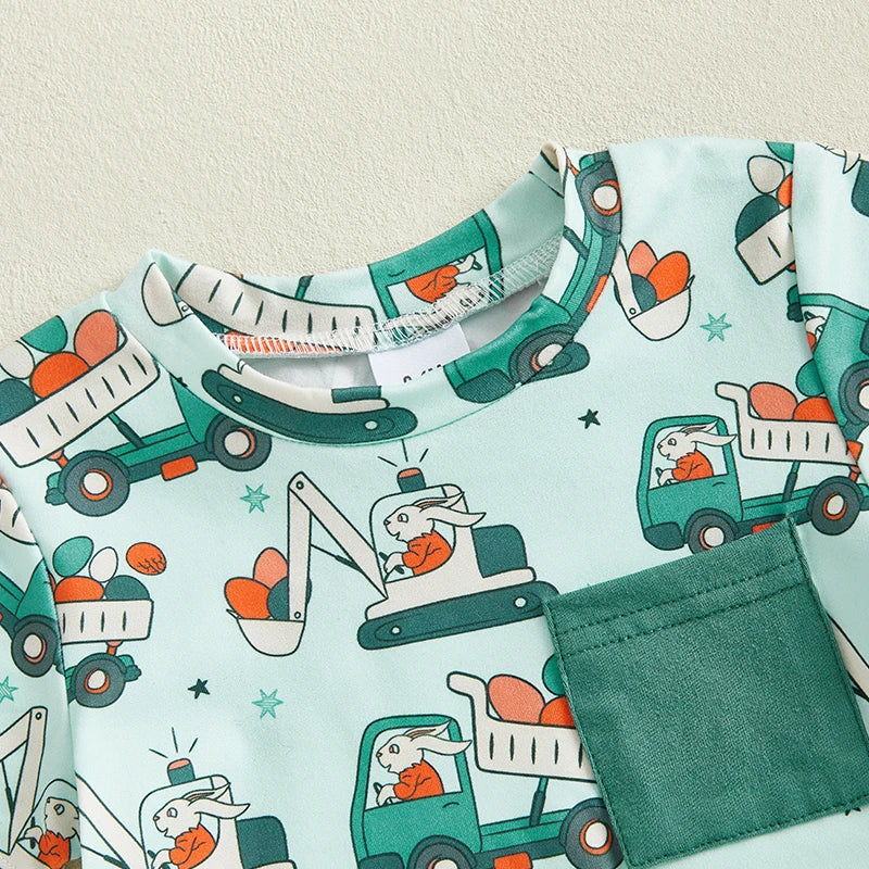 Boy's Easter Bunny T-Shirt & Shorts Set