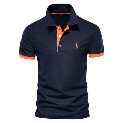 Men's Two-Color Casual Polo T-Shirts