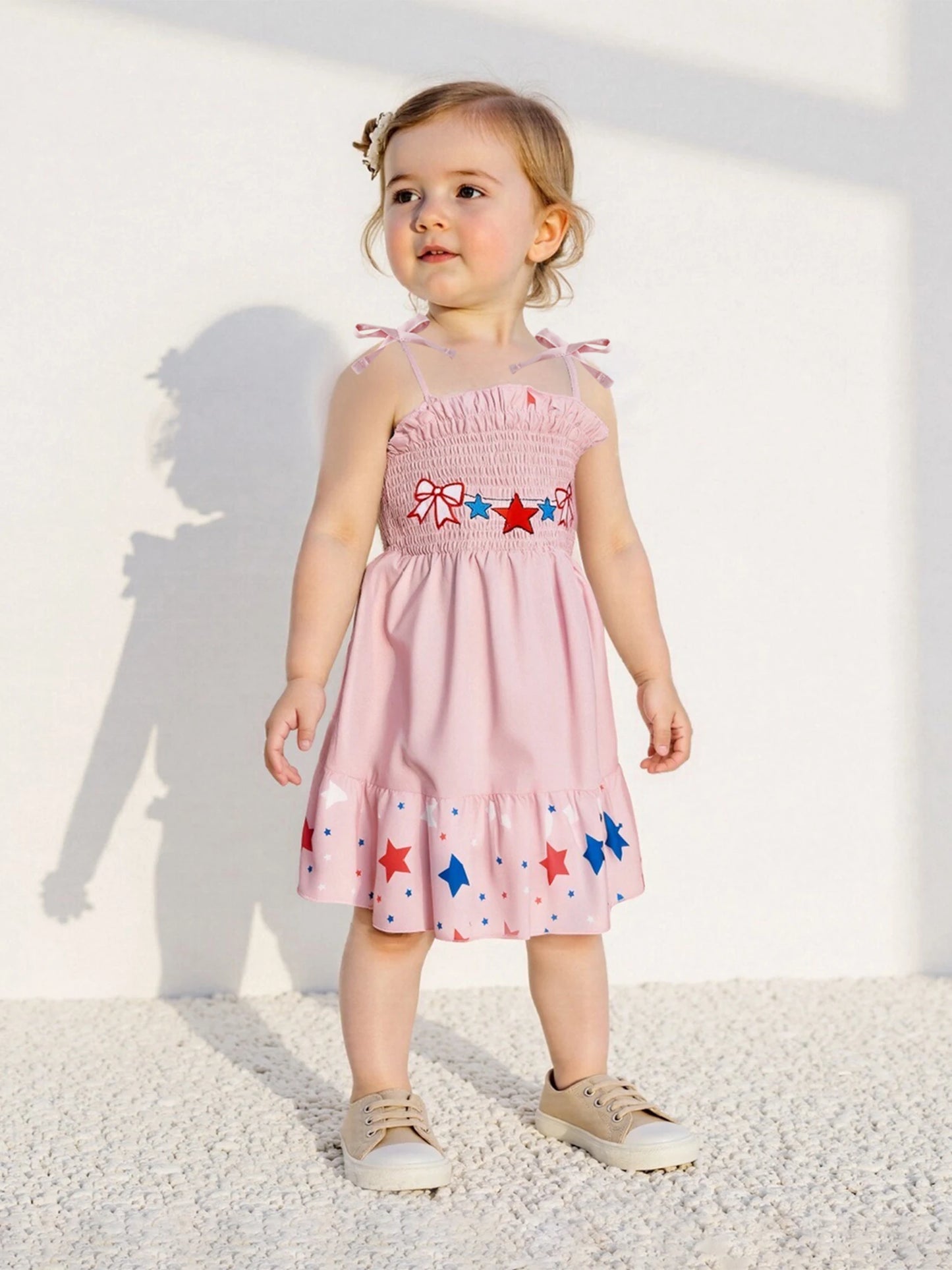 Girl's Sleeveless 4th of July Tank Dress