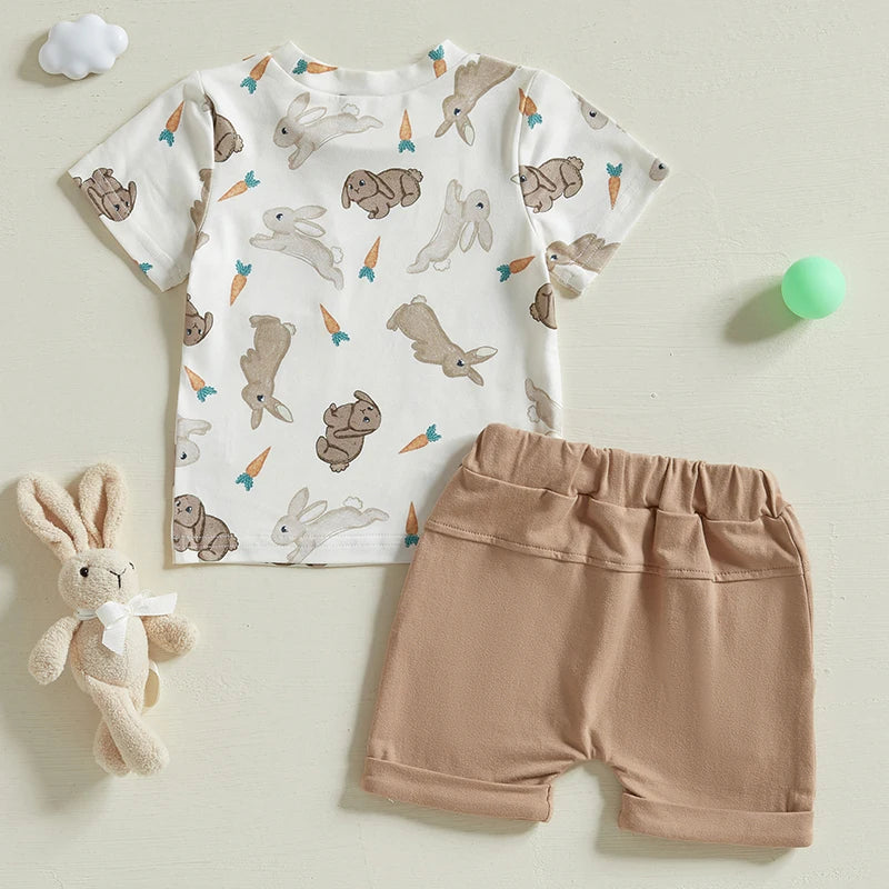 Boy's Easter Carrot Bunny/Car T-shirts & Shorts