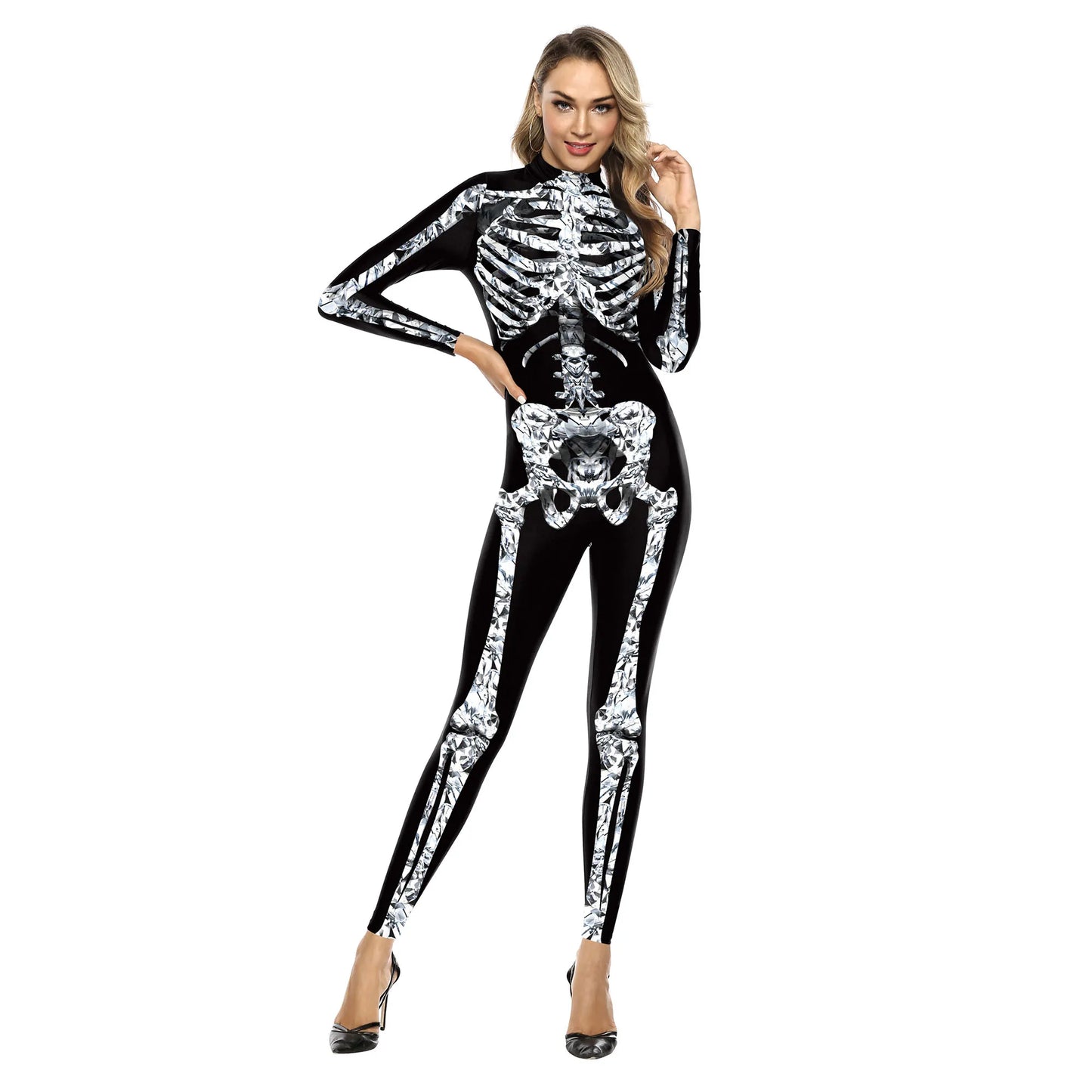 Skeleton Bodysuits! Full One Piece Halloween, Day of The Dead, Cosplay, Party Costumes