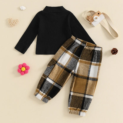 2-Piece Fall Outfits! Girl’s Long Sleeve Top & Pants Sets