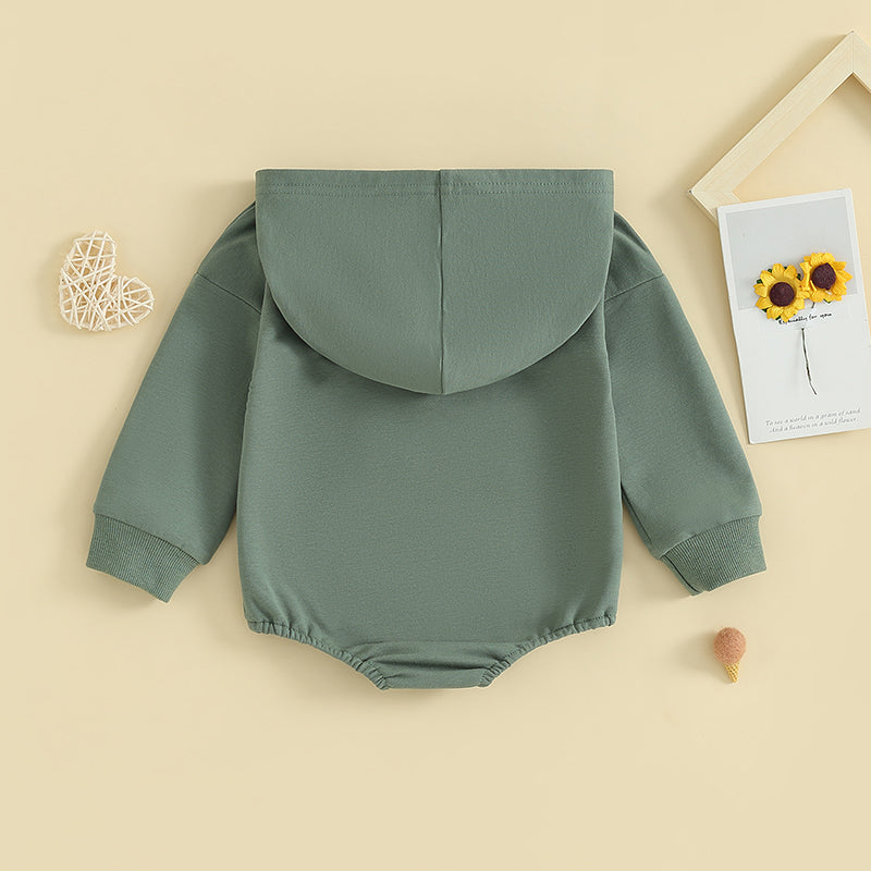 Boy's & Girl's Long Sleeve Hooded Sweatshirt Rompers