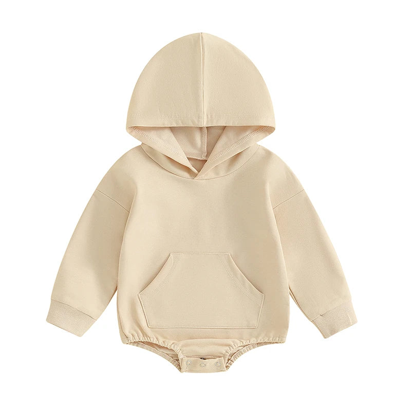 Boy's & Girl's Long Sleeve Hooded Sweatshirt Rompers