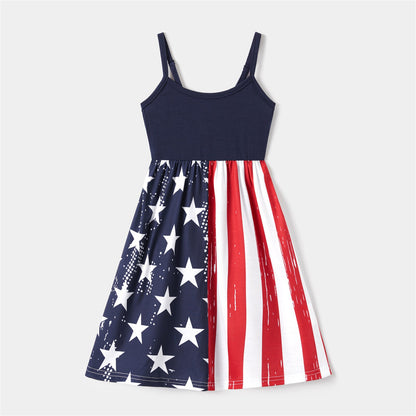 Family Matching! Independence Day Stars & Stripes Cami Flag Dresses, T-Shirts, Rompers