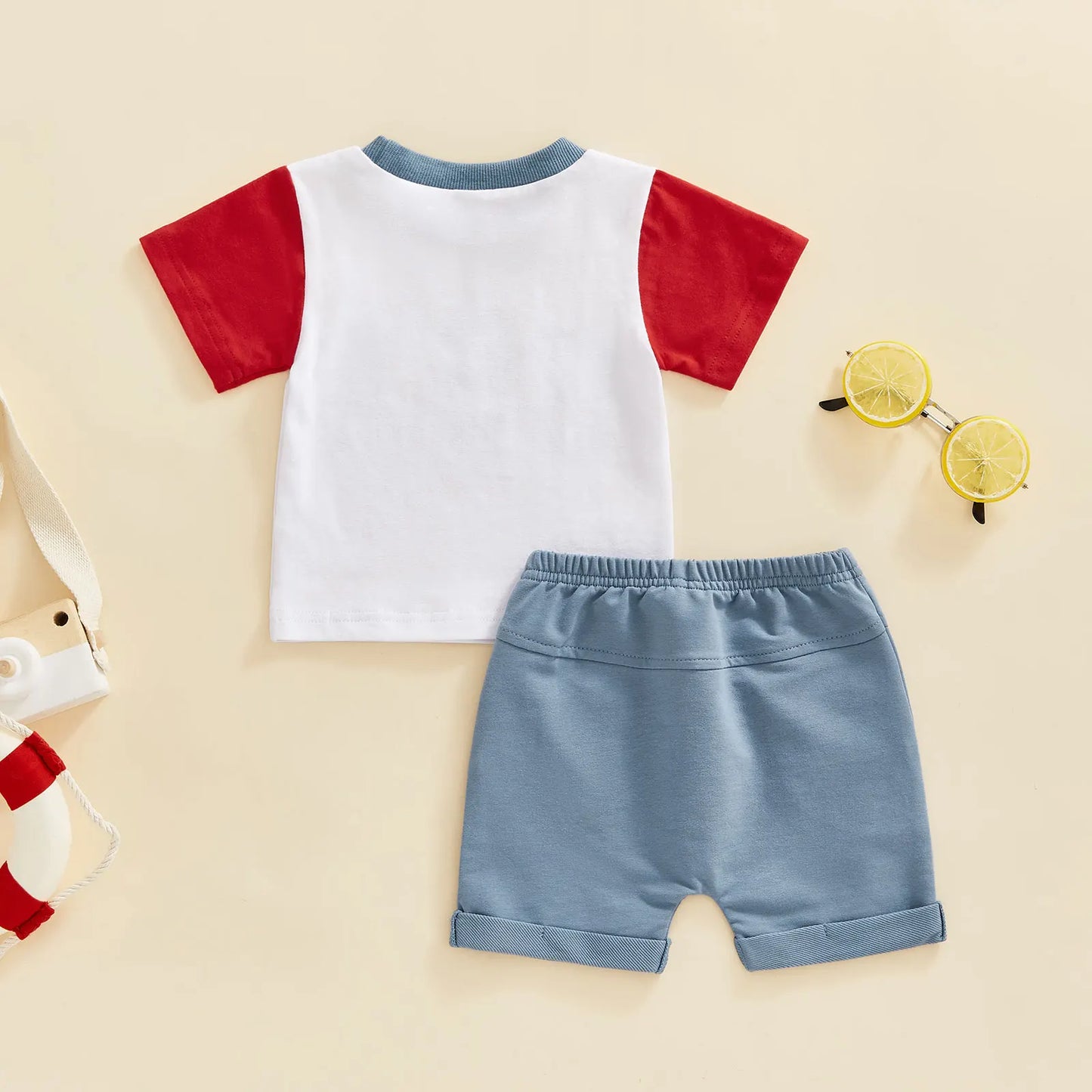 Boy's 2-Piece Independence Day "USA" T-Shirt & Shorts Sets