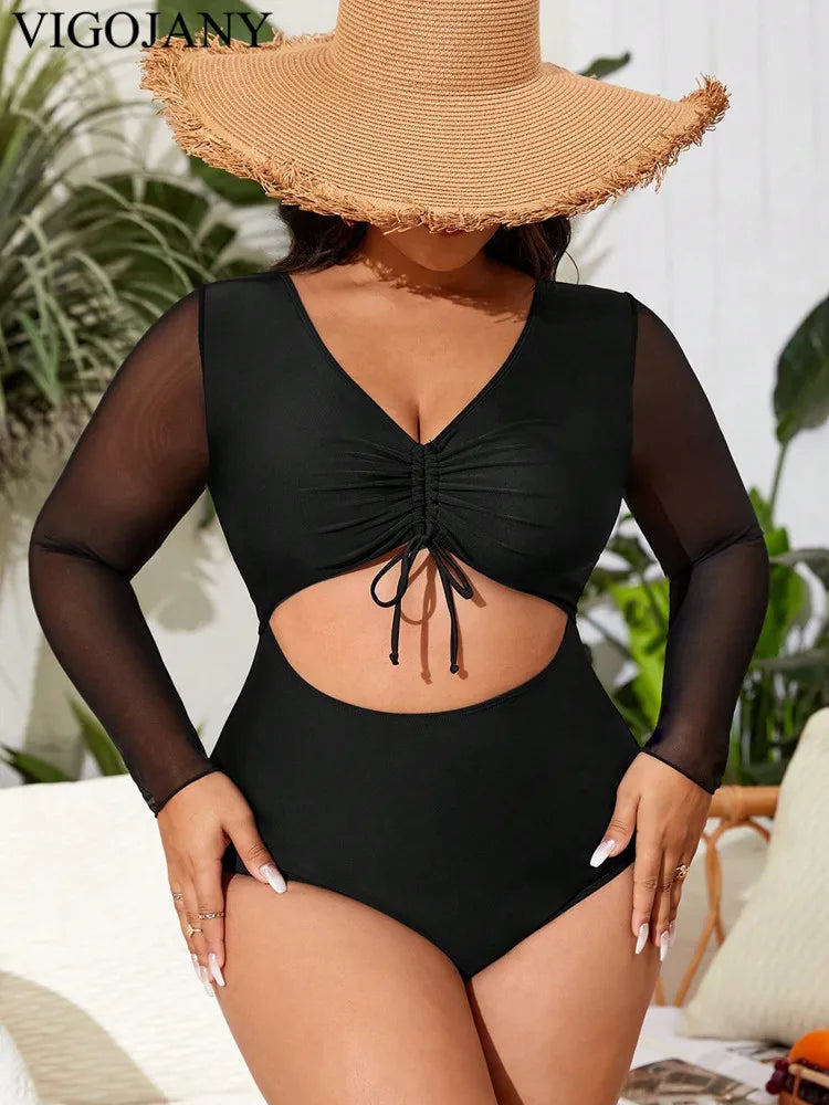 Long Sleeve One Piece Swimwear