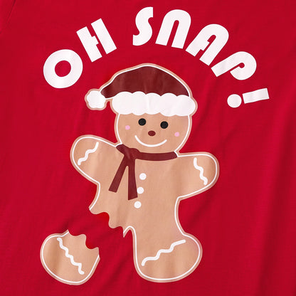 Family Matching! "Oh Snap" Gingerbread Cookie Christmas Pajama Sets