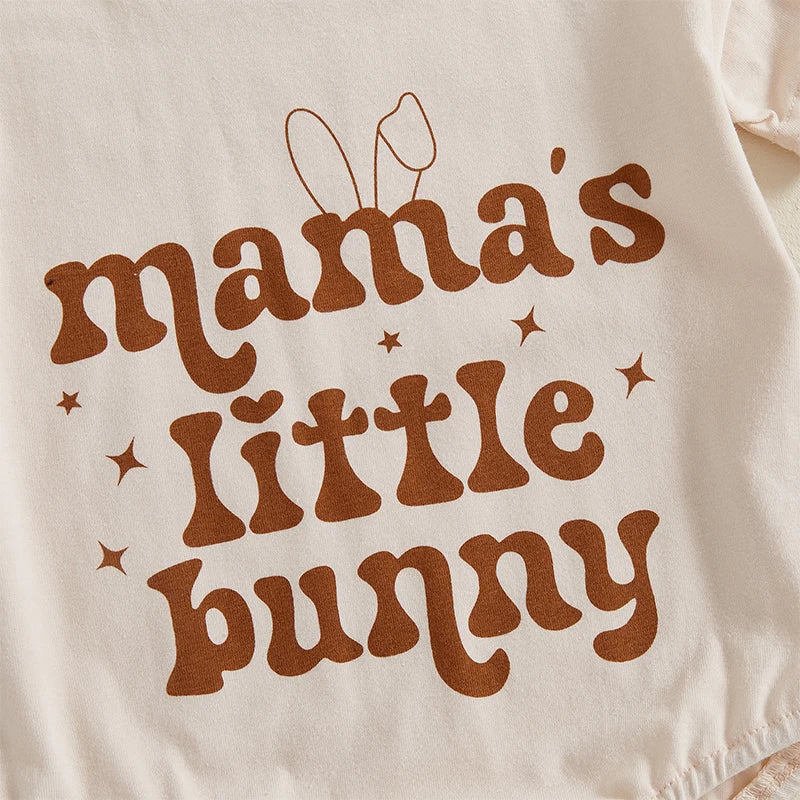 Boy's Easter Bunny Ear Onesie Rompers